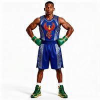 Ensemble de boxe imprimé Lion Vert Or, vêtements d'entraînement en polyester avec gants, shorts et haut durables pour toutes les saisons