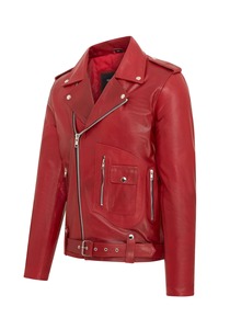Blouson de motard en cuir personnalisé pour homme, veste classique en cuir véritable, service d'échantillonnage premium disponible dans le monde entier - Product Image 2