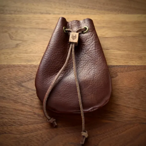 Al-Amir Handmade Personalized Leather Mini <b>Dice</b> Coin <b>Bag</b> Pouch Drawstring Organizer Fantasy Gaming Accessory Promotional Gifts - Product Image 2