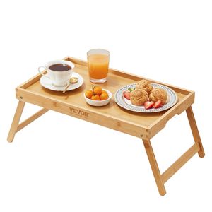 Bandeja de cama de bambú portátil de 19,7 \ "X 11,8 \", patas plegables para desayuno, trabajo, portátil, sofá plegable, muebles de dormitorio - Product Image 1