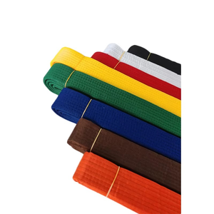 Ceinture de karaté de haute qualité en tissu polyester/coton tissé perlé, couleur personnalisée, séchage rapide et respirante, logo et design personnalisables - Product Image 4