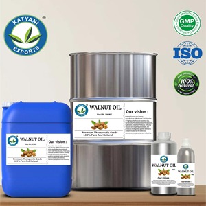 Huile de noix 100% pure et naturelle 1 KG pressée à froid - Pour l'aromathérapie et les formulations cosmétiques - Exportateur en gros d'Inde - Product Image 2