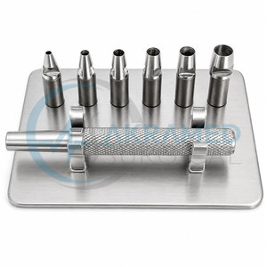 Juego de Punzones Dérmicos Keyes de 4 Pulgadas, Reutilizables, Kit de Instrumentos Quirúrgicos de Dermatología, Acero Inoxidable, Certificado CE - Product Image 6