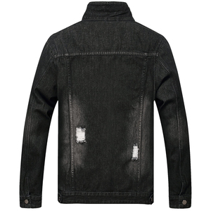 Veste en jean d'hiver personnalisée avec logo pour hommes et garçons, respirante, en mélange de coton, service OEM, meilleure qualité - Product Image 3