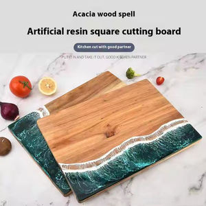 Tabla de Cortar de Madera y Resina Epoxi de Lujo, Hecha a Mano, para Queso, Moderna, para Cocina o Restaurante, 1.5 cm de Grosor, Apta para Lavavajillas - Product Image 5