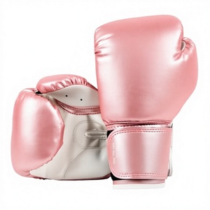 Gants de boxe BN 6oz, gants d'entraînement professionnels MMA pour enfants, en cuir PU imperméable, fermeture à boucle et à scratch au poignet - Product Image 4