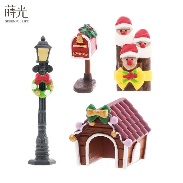 [2,9] Figuras en miniatura DIY PartsMerry Navidad Decoración Terrario Figura Accesorios