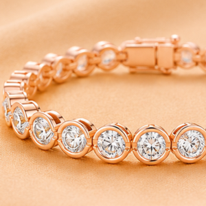 Pulsera de Plata 14K con Diseño de Racimo de Diamantes Celestial Harmony para Mujer, Joyería Fina de Lujo, Regalo - Product Image 4