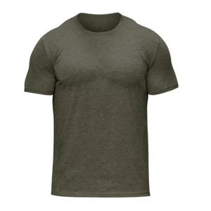 T-shirt de sport pour homme, coupe ajustée, col rond, manches courtes, écologique, respirant, en toile, style sportif - Product Image 1