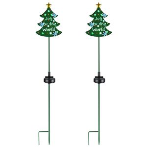 Luce solare albero di natale giardino ecologico decorazione esterna con abbagliante luci LED - Product Image 1