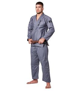 100% coton gris Jiu Jitsu Gi Logo personnalisé adulte Arts martiaux vêtements de sport dernière conception lutte karaté OEM Service disponible - Product Image 4