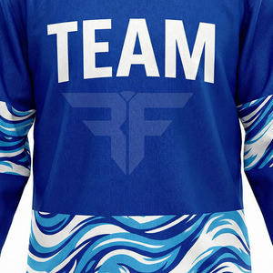 Camiseta de Hockey sobre Hielo para Jugador, Estilo Local, Tejido de Malla Premium, Unisex, Corte Adulto, Manga Larga, Transpirable - Product Image 2