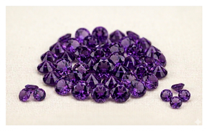 2MM 5MM AAA Grade Natural Amethyst Brilliant Cut Faceted Shape IGI Certified Loose Gemstone 0.3-0.38ct Customizable Purple - Product Image 2