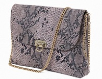 Sac bandoulière de luxe en cuir véritable pour femme, motif bonbons japonais, avec chaîne et fermeture boutonnée, vente en gros