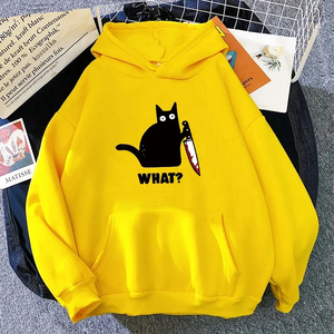 Sweat-shirt à capuche imprimé chat mignon pour femme 2026 – Nouvelle collection, pull à manches longues pour l'automne, confortable pour la maison et l'extérieur, style décontracté - Product Image 2