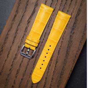 Bracelet de montre en cuir de ventre d'alligator américain mat de qualité supérieure, taille personnalisée, fait main, luxe, durable, fabrication OEM, export direct d'usine - Product Image 3