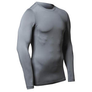 Camiseta de Compresión de Manga Corta Azul Rey para Hombre, Transpirable, de Secado Rápido, Deportiva, Informal, Tejida, 100% Poliéster, para Verano - Product Image 3