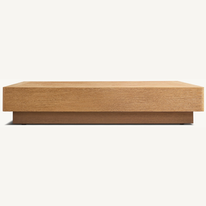 Rectangular Dining Room Furniture <b>Table</b> with Smooth Surface Made Eco-Friendly <b>Solid</b> Teak <b>Wood</b> Modern Minimalist Design Durable - Product Image 4