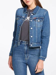Chaqueta vaquera azul vintage de secado rápido estilo BF coreano de talla grande para mujer, nueva tendencia de comercio exterior para primavera y otoño - Product Image 4