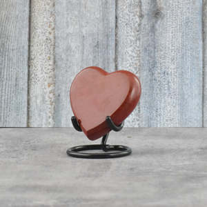 Premium Handcrafted Solid Heart Shaped Keepsake Cremation Urn With Polished Metal Display <b>Stand</b> Featuring Exquisite Designs - Product Image 3