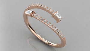 Bague de fiançailles en platine pour femme avec diamant taille émeraude et pierres latérales rondes, certifiée GIA, style classique - Product Image 5