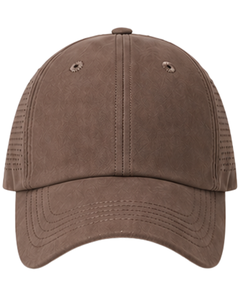 <b>Coffee</b> Brown Breathable Sports Baseball Cap Adjustable Strap Lightweight Quick Dry Outdoor Running Gym Casual Hat Premium - Product Image 2