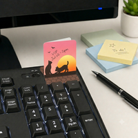 Bloc-notes personnalisé OEM Nicher, motif chat mignon, design coloré, rappels rapides, emballage cadeau, papier offset