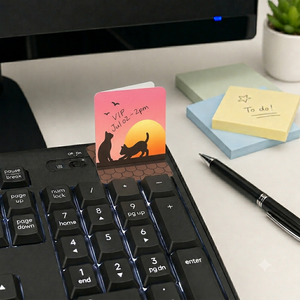 Nicher Custom OEM Animal Kitty Cat Standing <b>Memo</b> <b>Pad</b> for Branding for Quick Reminders Gift Pack - Product Image 1