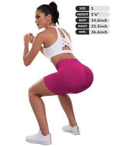 Shorts Deportivos de Cintura Alta para Mujer, Shorts de Ciclismo con Control de Abdomen, Levanta Glúteos, para Correr, Yoga, con Efecto Scrunch - Product Image 6