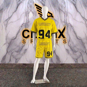 ชุดกีฬาตาข่ายระบายอากาศสำหรับผู้ชายและผู้หญิง เสื้อยืดออกกำลังกายแห้งเร็ว กางเกงขาสั้นวิ่ง ฟิตเนส ฝึกซ้อม ชุดกีฬา - Product Image 5