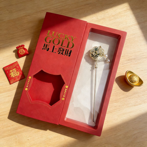 Étui de téléphone pliable magnétique grand format, luxe, revêtement personnalisé, boîte d'emballage haut de gamme avec impression en relief - Product Image 6