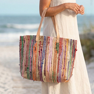 Bolsa Tejida de Color Pastel Suave, Bolsa de Lujo Ecológica, Tamaño Personalizado, Bolsa Tejida para el Mercado Diario, para Ir de Compras, Precio Económico - Product Image 4