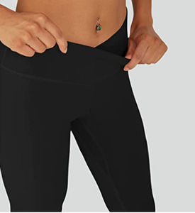 Leggings de Yoga de Cintura Alta con Logotipo Personalizado, de Secado Rápido, Elásticos, Levanta Glúteos, Ajustados, de Pierna Ancha y Acampanados, para Mujer, Ropa Deportiva para Gimnasio y Fitness - Product Image 3