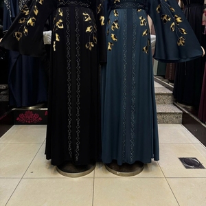 Dubai style abaya Traditional Islamic Women's Saudi Arabian Abaya Spring Polyester Breathable Ankle Length Muslim - Product Image 4