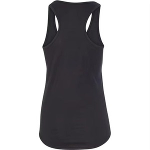 Débardeur dos nageur noir uni pour femme, sans manches, pour gym, yoga, entraînement, avec impression de logo personnalisé, vente en gros - Product Image 1