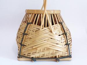 Vase Ikebana, panier en bambou tissé à la main japonais avec insert en bambou, récipient pour arrangement floral naturel, fournisseur d'usine - Product Image 4