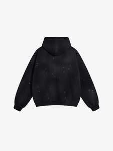 Sudadera con Capucha Holgada para Hombre, Estilo Urbano Moderno, 450GSM, con Efecto Desgastado, Lavado Monkey y Teñido con Spray - Product Image 6