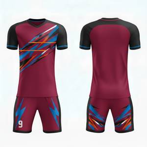 ชุดฝึกซ้อมฟุตบอล ดีไซน์ใหม่ เสื้อฟุตบอลมืออาชีพพร้อมกางเกงขาสั้น ชุดกีฬาคุณภาพสูง พร้อมขนาดที่กำหนดเองได้ - Product Image 3