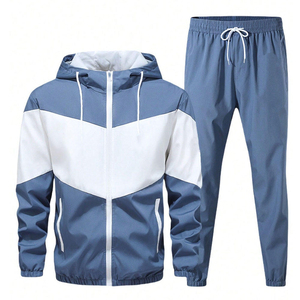 Conjunto Deportivo Premium de Dos Piezas, Corte Holgado, Venta al Por Mayor, Chaqueta y Pantalón de Chándal Oversize - Product Image 1