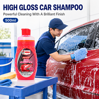 Shampooing auto Getsun 500ml haute brillance, formule neutre, savon de lavage, nettoyage puissant, sans danger pour la peinture des SUV et véhicules utilitaires