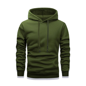 Sweat-shirt à capuche vierge en molleton de coton pour hommes, personnalisable avec logo, vente en gros, vêtements de sport d'hiver en vrac - Product Image 1