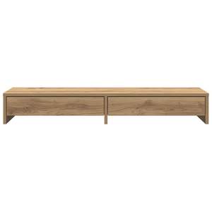 Supporto per Monitor in Legno Ingegnerizzato Artisan Oak 100x27x15 cm con Cassetti per Organizzazione Scrivania e Cassetti - Product Image 4