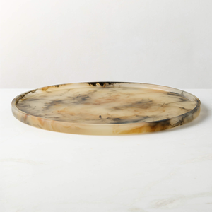 Bandeja de Servicio de Resina Beige Ecológica de Lujo, Apta para Lavavajillas, Grado Deluxe, Logotipo Personalizado, Acabado Pulido, Estilo Americano - Product Image 5