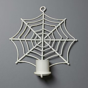 Decoración de Halloween, Portavelas con Forma de Telaraña, Adornos Colgantes, Portavelas Metálico con Diseño de Telaraña - Product Image 3