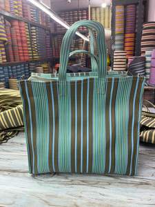 ถุงช้อปปิ้งทำจากโพลีโพรพิลีนเส้นใยไนลอนรีไซเคิลเป็นมิตรกับสิ่งแวดล้อมใช้ซ้ำได้ดีไซน์แบบยั่งยืน - Product Image 2