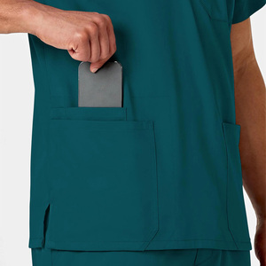 Haut de blouse médicale personnalisé pour hommes – Confortable, respirant, idéal pour les équipes de soins de santé - Product Image 3