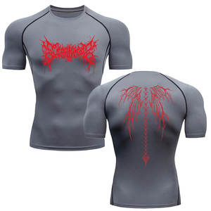 Y2K Compression <b>Shirt</b> Men Fitness Gym <b>Skeleton</b> Sport Running <b>T</b>-<b>Shirt</b> Rashgard Tops Tee Quick Dry Short Sleeve <b>T</b>-<b>Shirt</b> For Men - Product Image 5