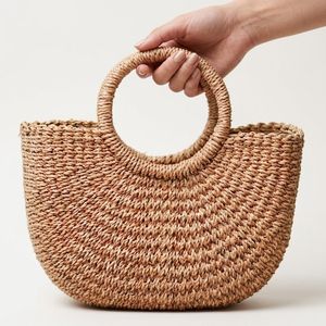 Sac de plage en jonc de mer tressé à la main, durable, en fibres naturelles, organisateur écologique, décoration intérieure, vente en gros, fabriqué au Vietnam - Product Image 4