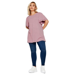 T-shirts pour femmes à col en U, 230 g/m², coupe ajustée, design estival audacieux, personnalisables avec logo, vente en gros - Product Image 3