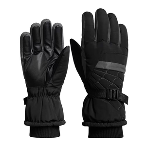 Gants de ski d'hiver en cuir, rechargeables, imperméables, coupe-vent, antidérapants, chauffants pour le snowboard et la randonnée - Product Image 1